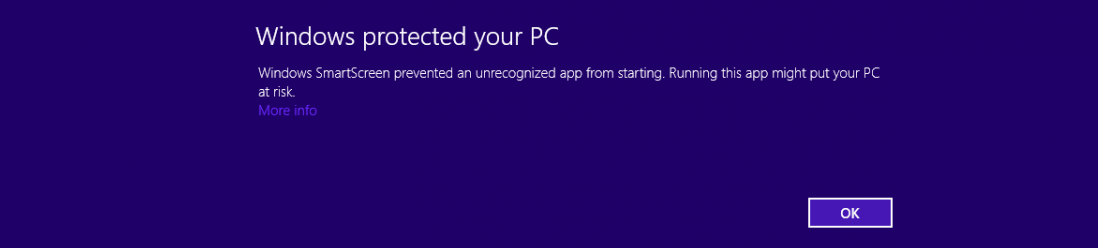 Ammy and cryptowall, Windows 8 Warn, Ammyy infected